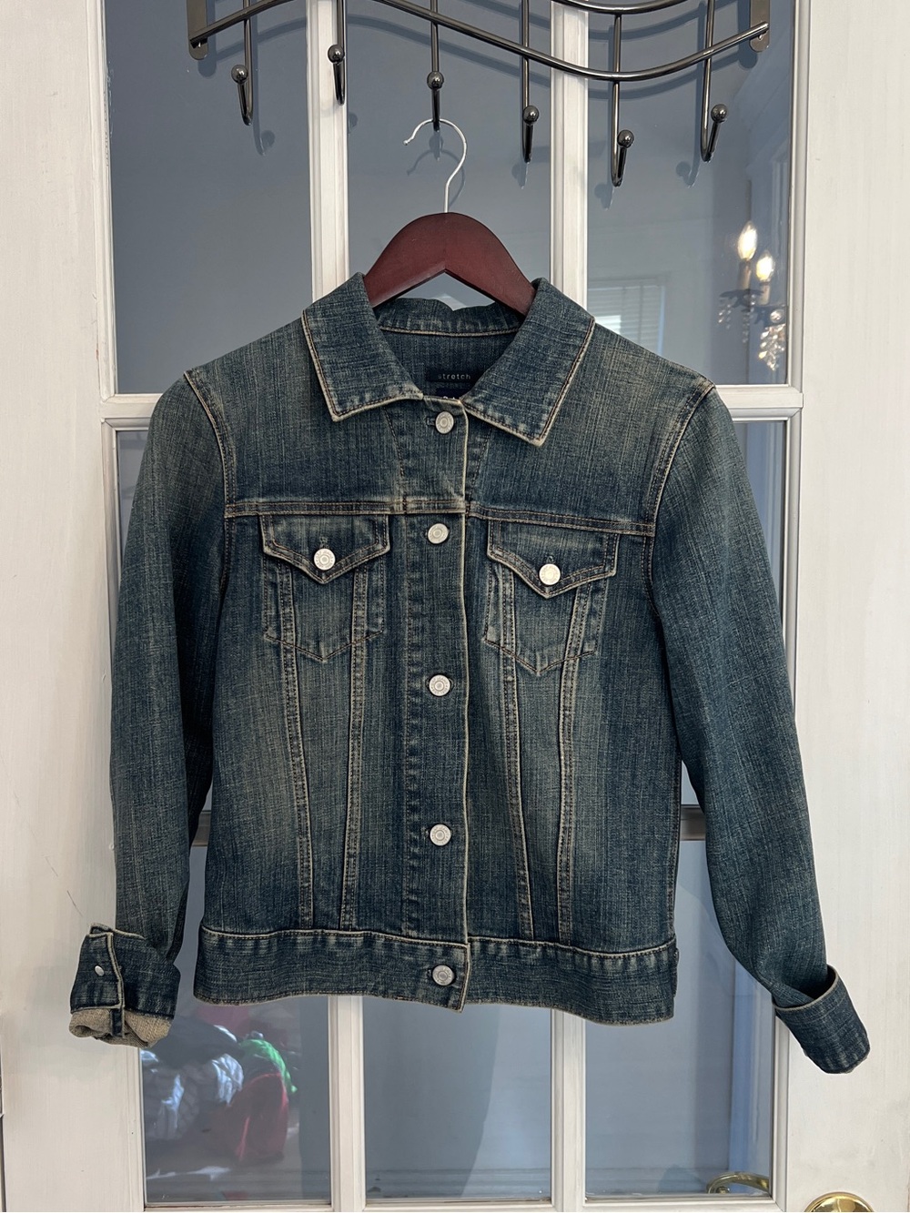 GAP Women’s Vintage Y2K Stretch Denim Trucker Jean Jacket Medium Wash S